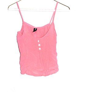 Ladies Pink Crop Top Size Small